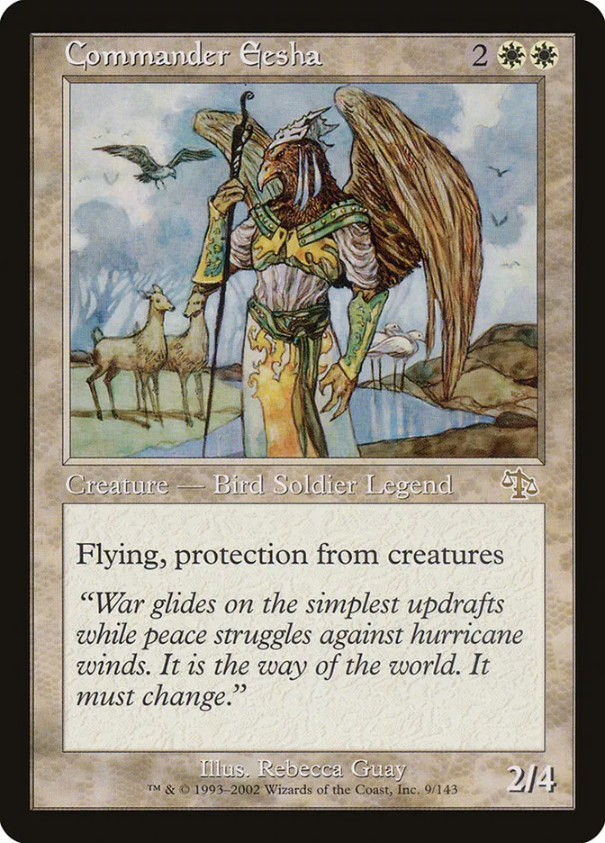 2002 Judgment Commander Eesha rare #9 unlisted card image
