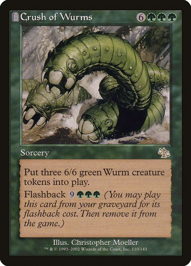 2002 Judgment Crush of Wurms rare #110 unlisted card image