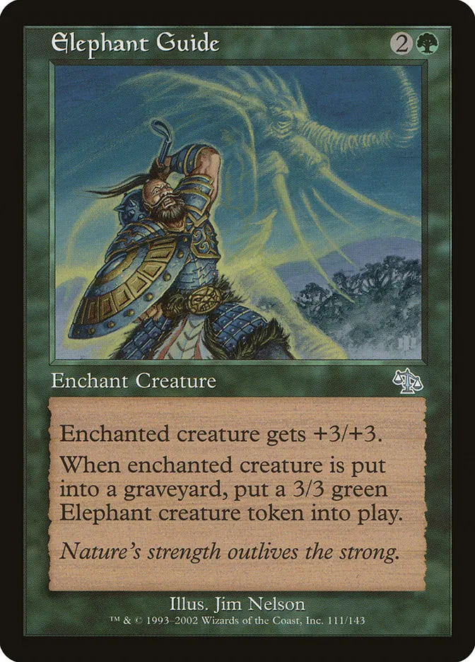 2002 Judgment Elephant Guide uncommon #111 unlisted card image