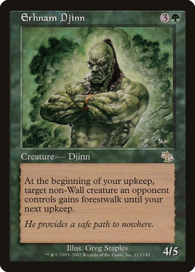 2002 Judgment Erhnam Djinn rare #113 unlisted card image