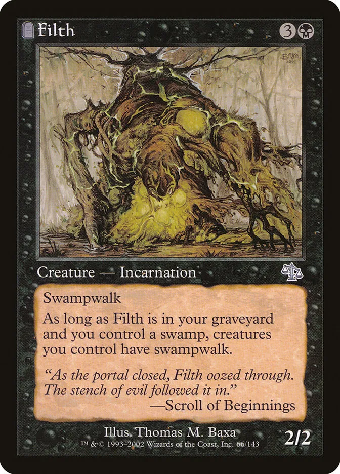 2002 Judgment Filth uncommon #66 unlisted card image