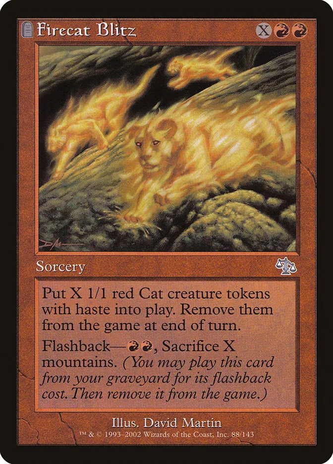 2002 Judgment Firecat Blitz uncommon #88 unlisted card image