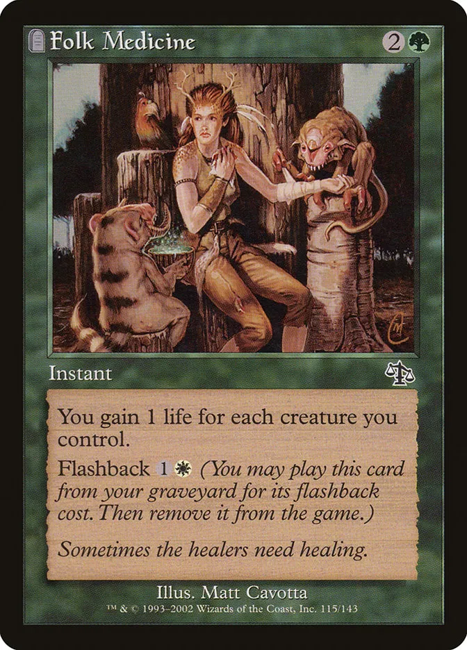2002 Judgment Folk Medicine common #115 unlisted card image