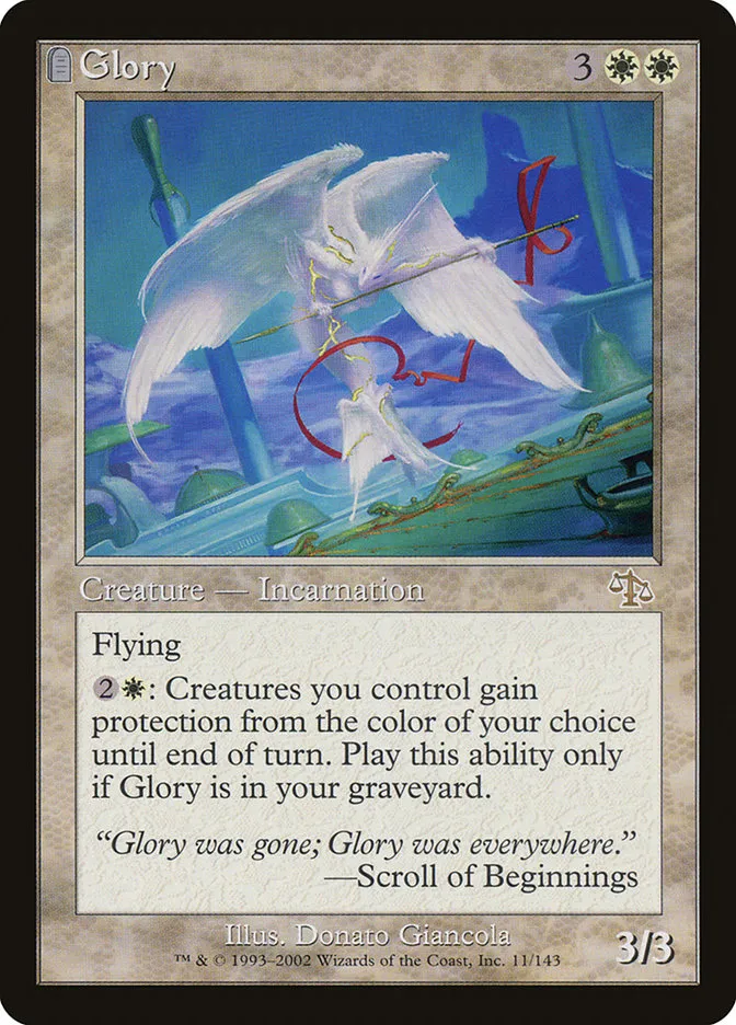 2002 Judgment Glory rare #11 unlisted card image