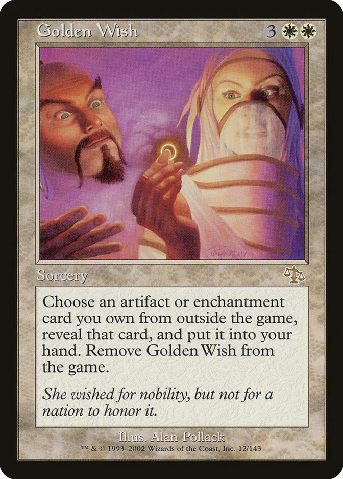 2002 Judgment Golden Wish rare #12 unlisted card image