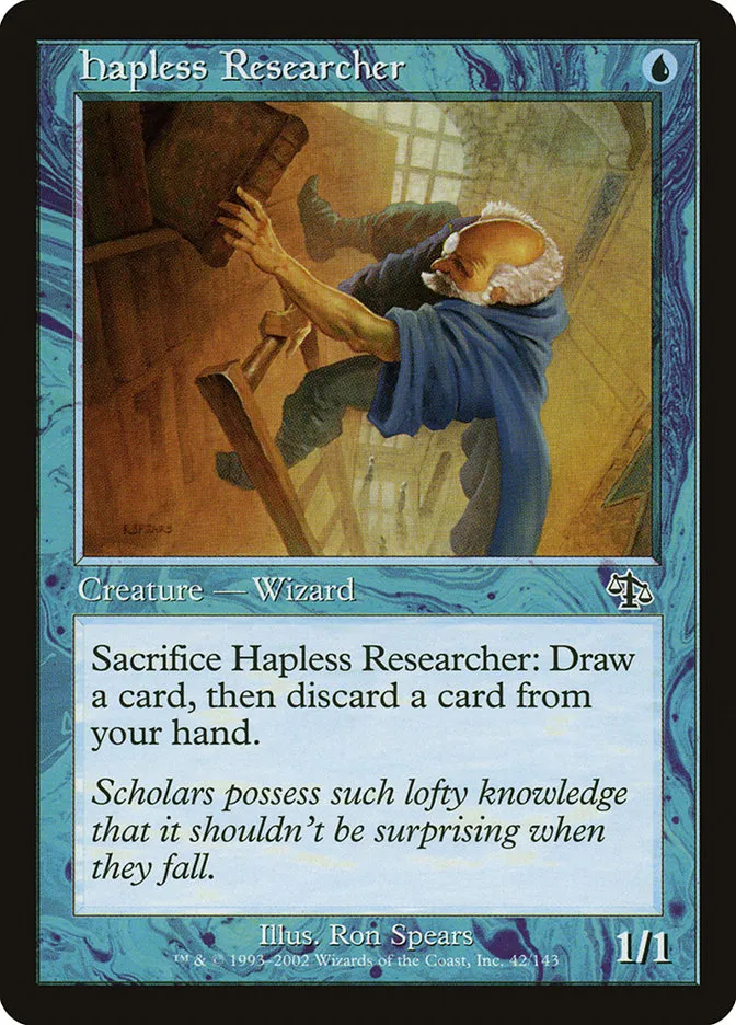2002 Judgment Hapless Researcher common #42 unlisted card image