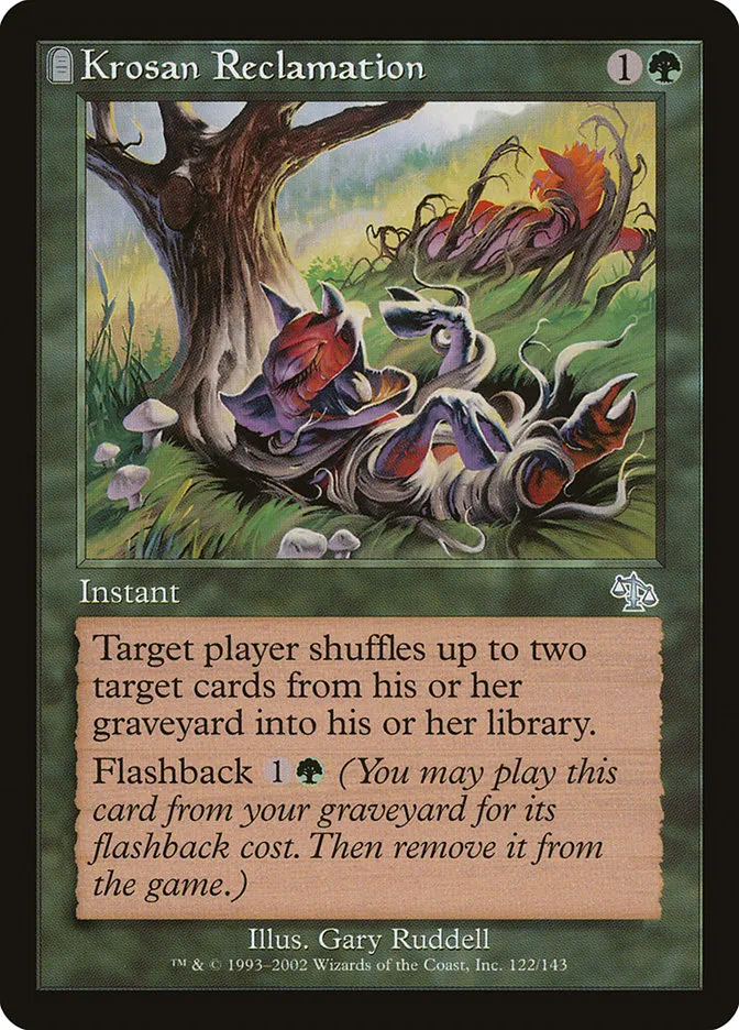 2002 Judgment Krosan Reclamation uncommon #122 unlisted card image