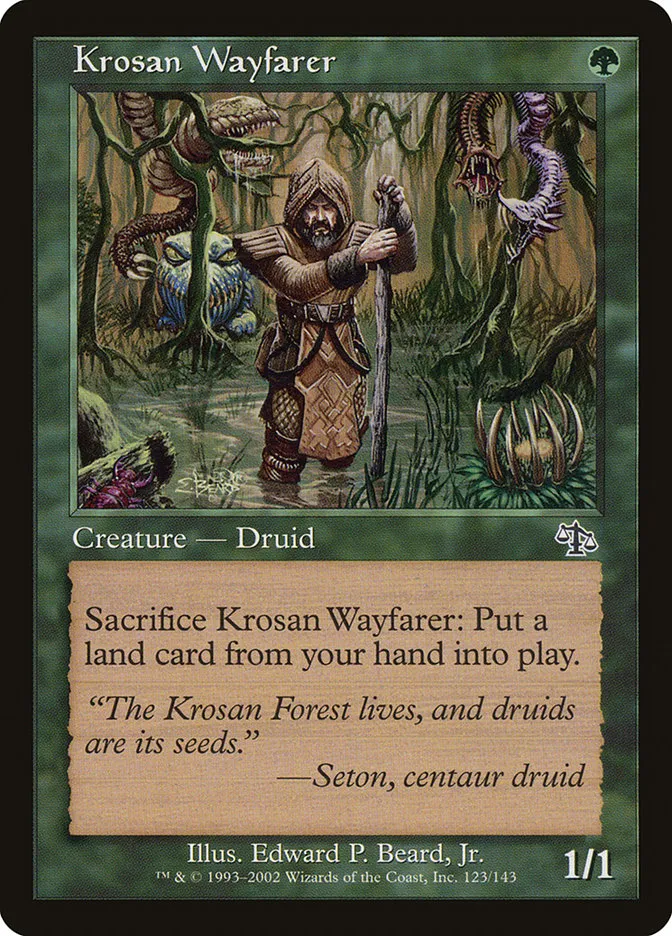 2002 Judgment Krosan Wayfarer common #123 unlisted card image