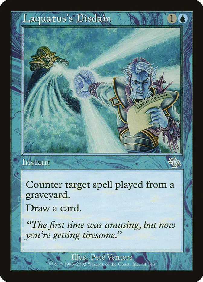 2002 Judgment Laquatus's Disdain uncommon #44 unlisted card image