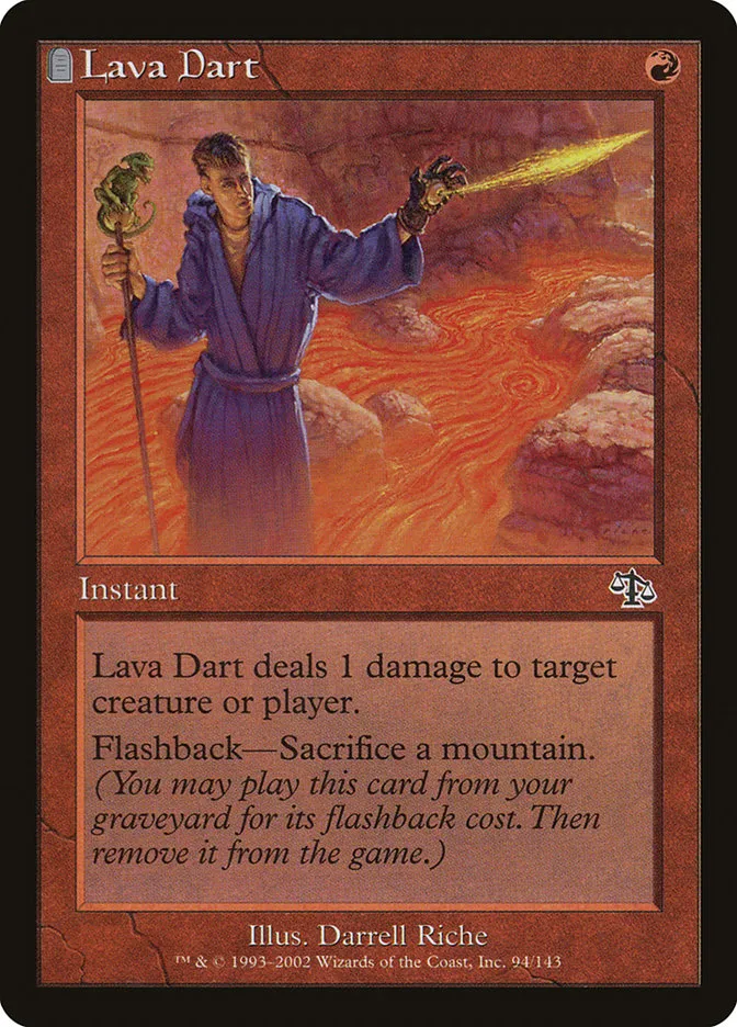2002 Judgment Lava Dart common #94 unlisted card image