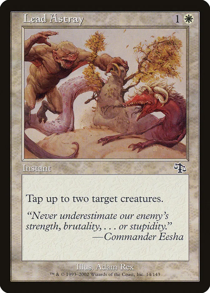 2002 Judgment Lead Astray common #14 unlisted card image