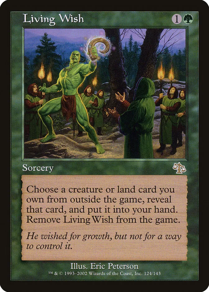 2002 Judgment Living Wish rare #124 unlisted card image