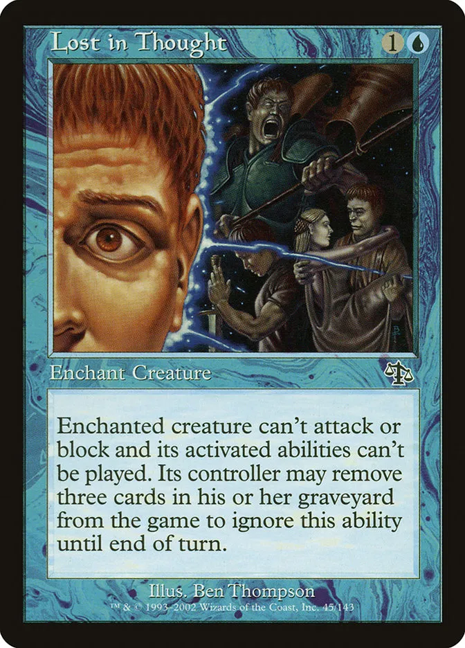 2002 Judgment Lost in Thought common #45 unlisted card image