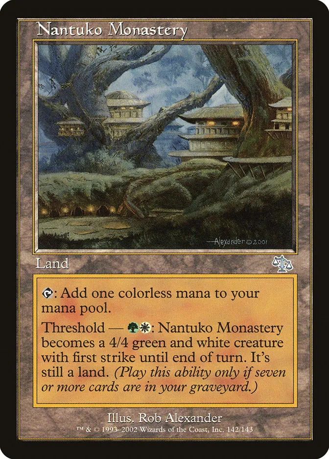 2002 Judgment Nantuko Monastery uncommon #142 unlisted card image