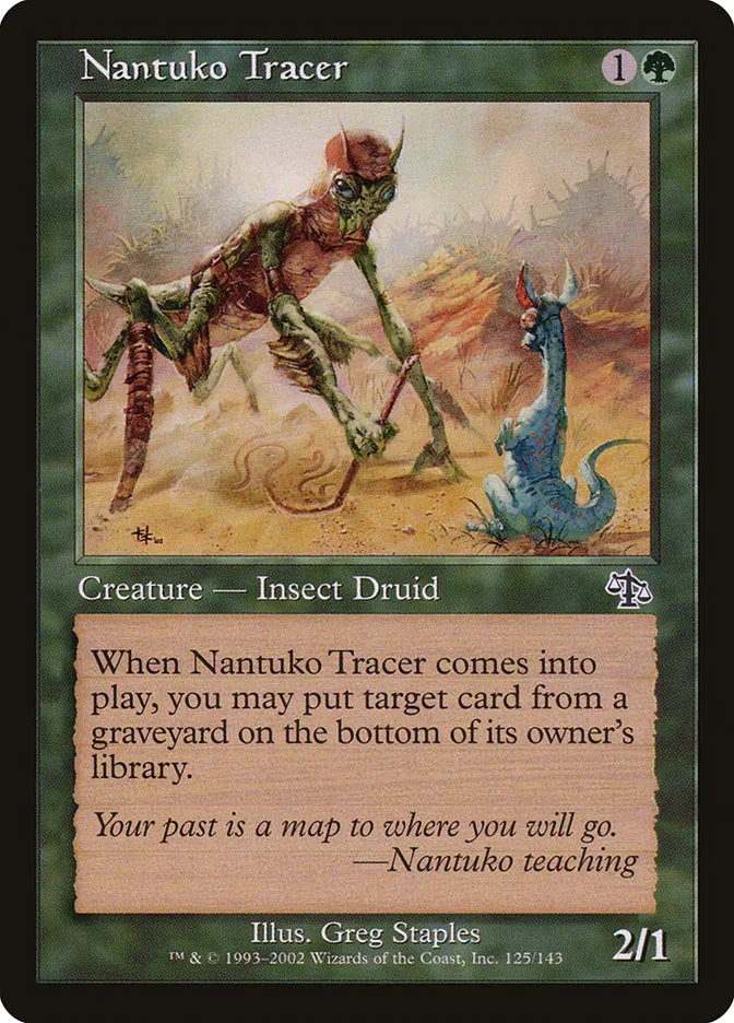 2002 Judgment Nantuko Tracer common #125 unlisted card image