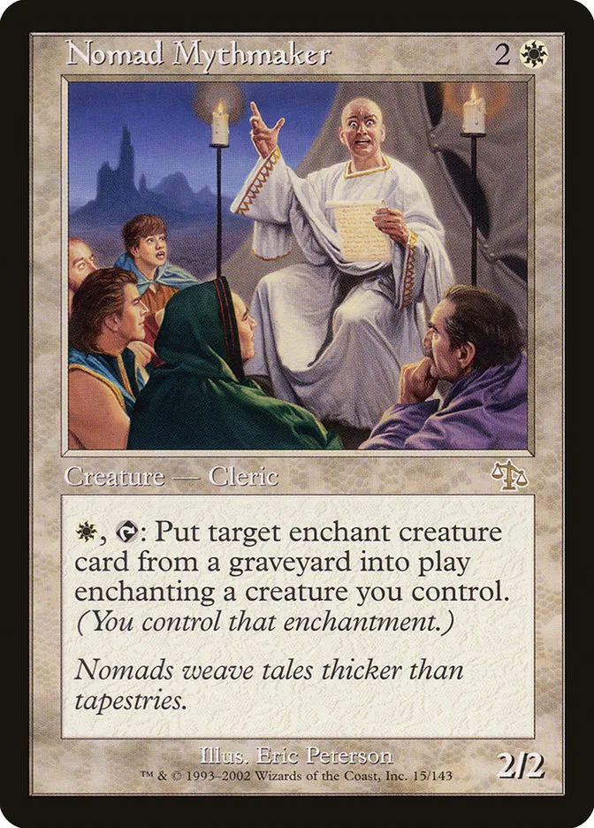 2002 Judgment Nomad Mythmaker rare #15 unlisted card image
