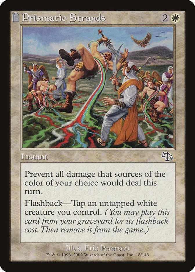 2002 Judgment Prismatic Strands common #18 unlisted card image
