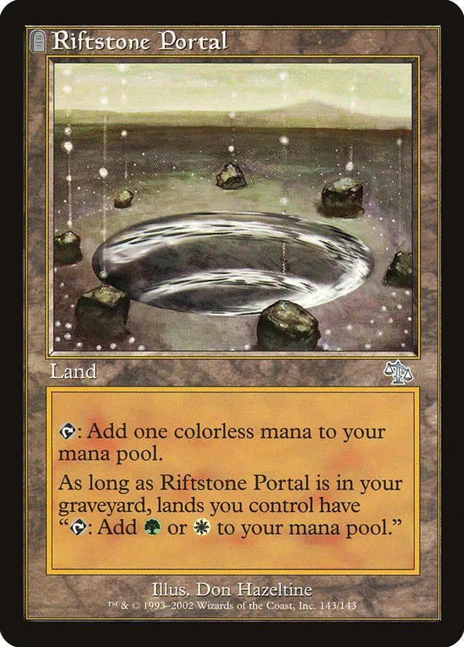 2002 Judgment Riftstone Portal uncommon #143 unlisted card image