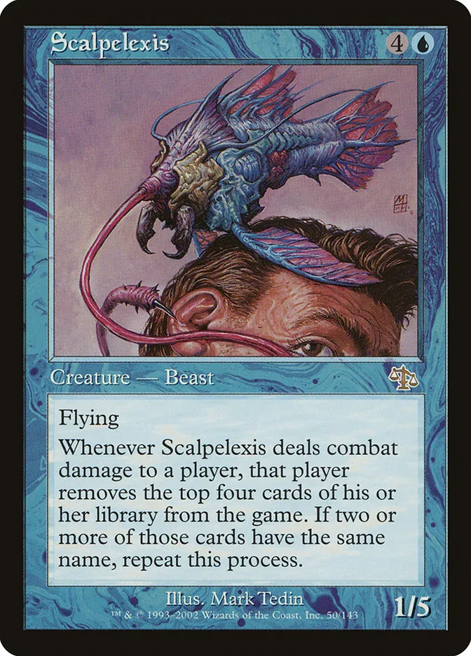 2002 Judgment Scalpelexis rare #50 unlisted card image