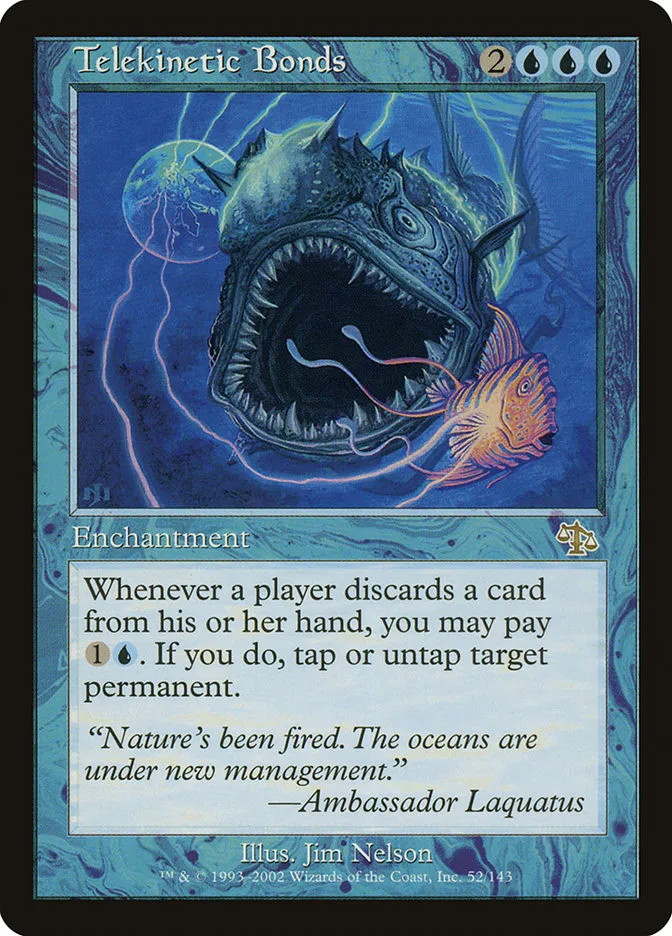 2002 Judgment Telekinetic Bonds rare #52 unlisted card image