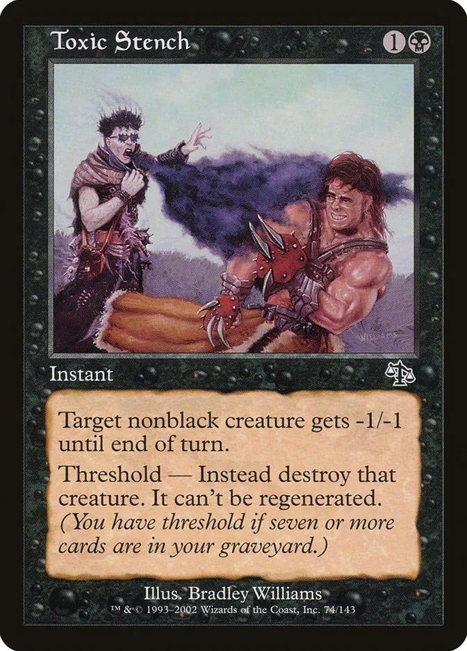 2002 Judgment Toxic Stench common #74 unlisted card image