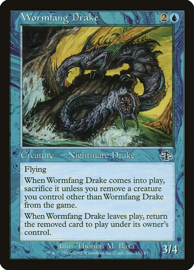 2002 Judgment Wormfang Drake common #57 unlisted card image
