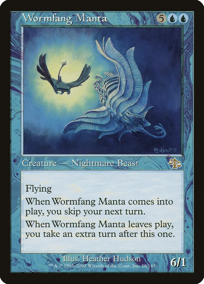2002 Judgment Wormfang Manta rare #58 unlisted card image