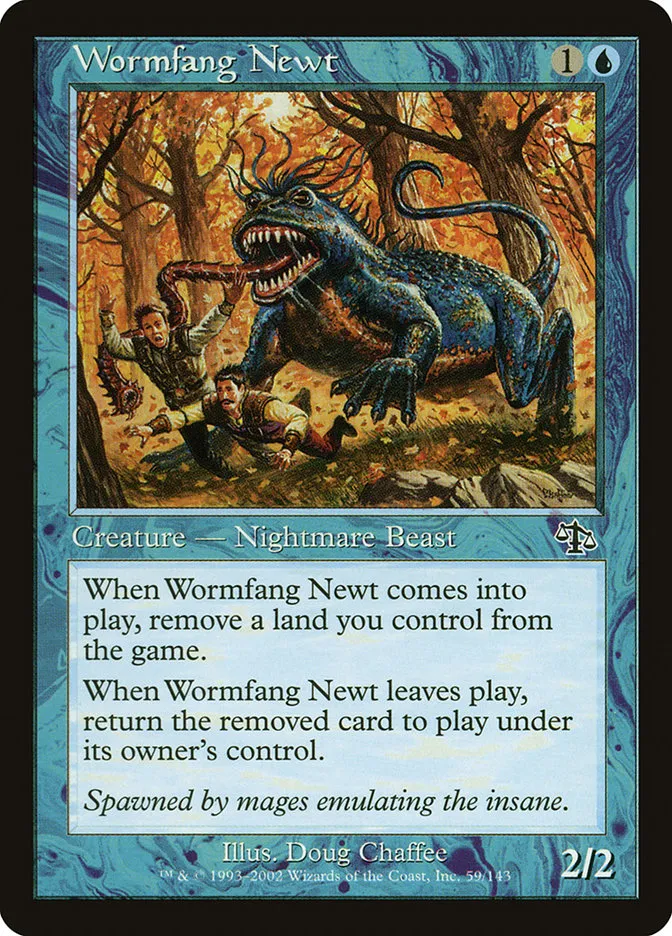 2002 Judgment Wormfang Newt common #59 unlisted card image