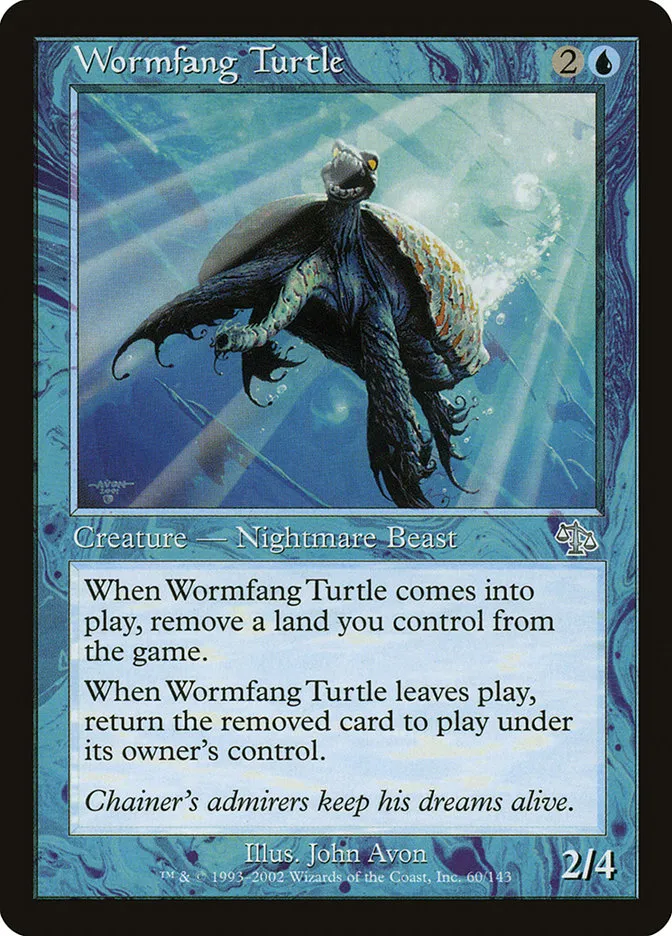 2002 Judgment Wormfang Turtle uncommon #60 unlisted card image