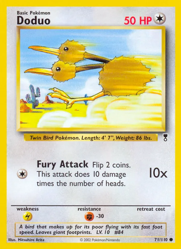 2002 Legendary Collection Doduo Common #071/110 Common card image