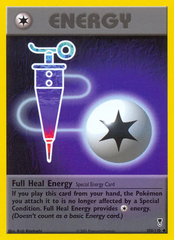 2002 Legendary Collection Full Heal Energy Uncommon #100/110 Uncommon card image