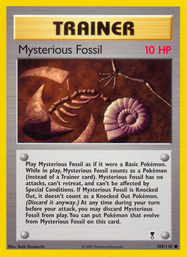 2002 Legendary Collection Mysterious Fossil #109/110 Common card image