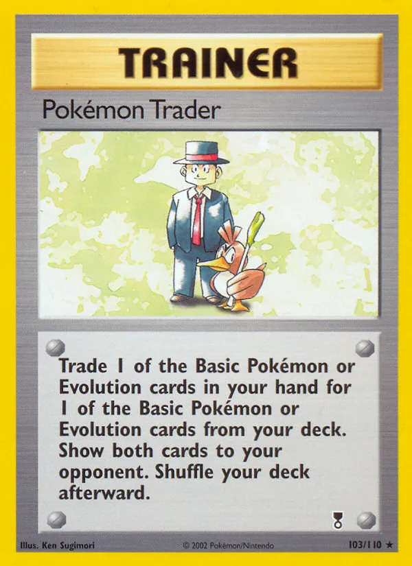 2002 Legendary Collection Pokémon Trader #103/110 Rare card image