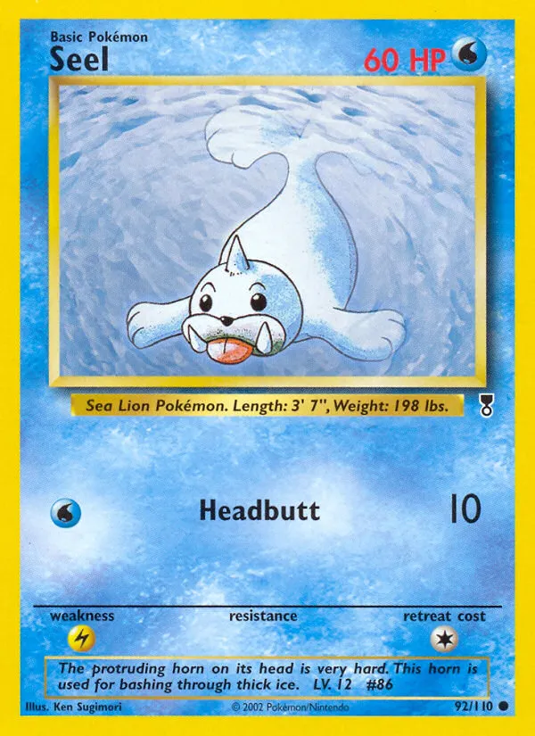 2002 Legendary Collection Seel Common #092/110 Common card image