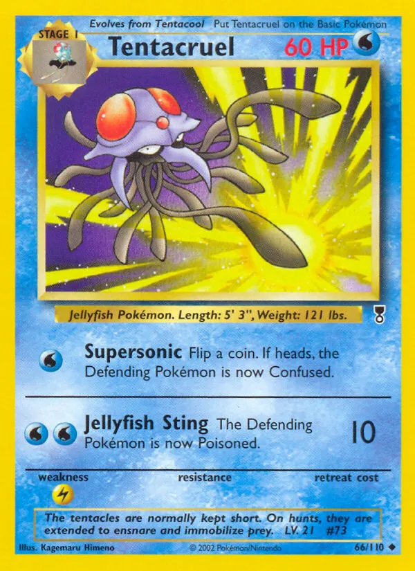 2002 Legendary Collection Tentacruel #066/110 Uncommon card image