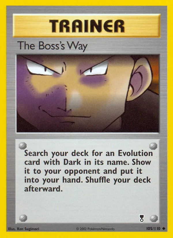 2002 Legendary Collection The Boss's Way #105/110 Uncommon card image