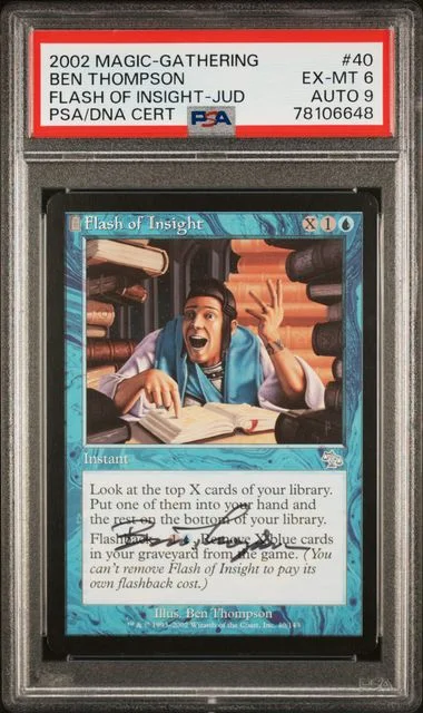 2002 Magic The Gathering Judgment Flash Of Insight #40 card image