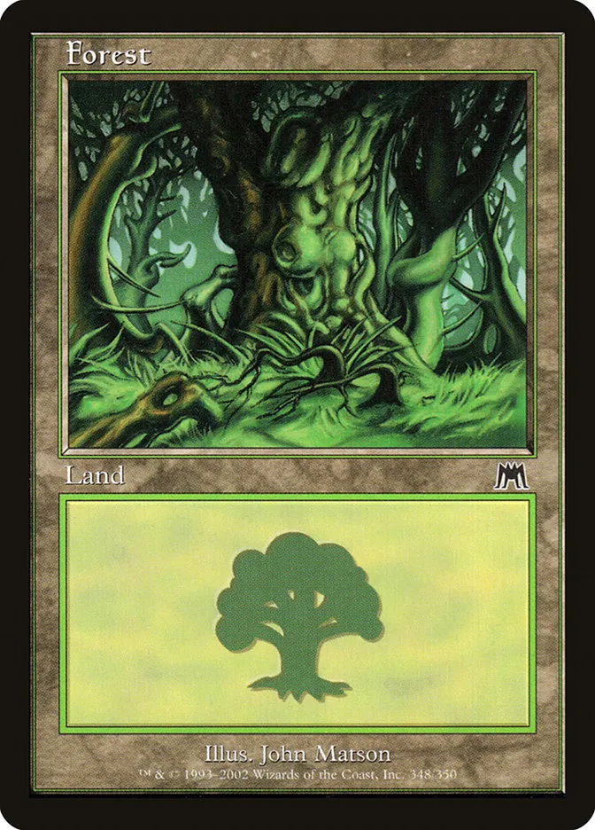 2002 Onslaught Forest common #348 common card image