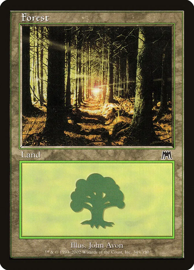 2002 Onslaught Forest common #349 common card image