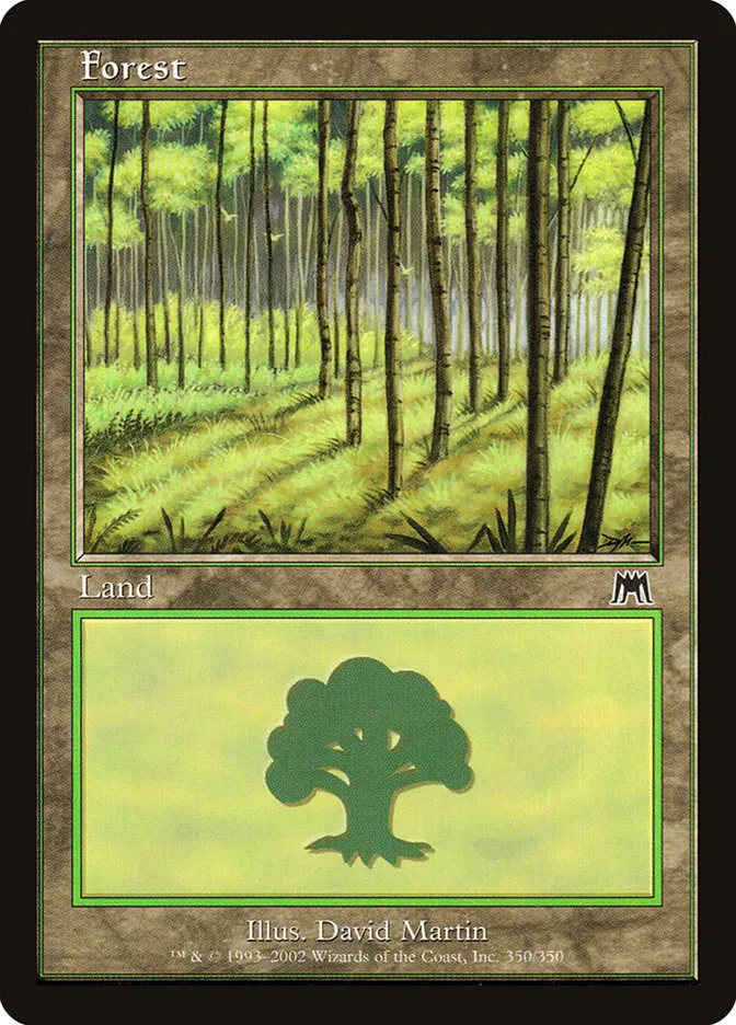 2002 Onslaught Forest common #350 common card image