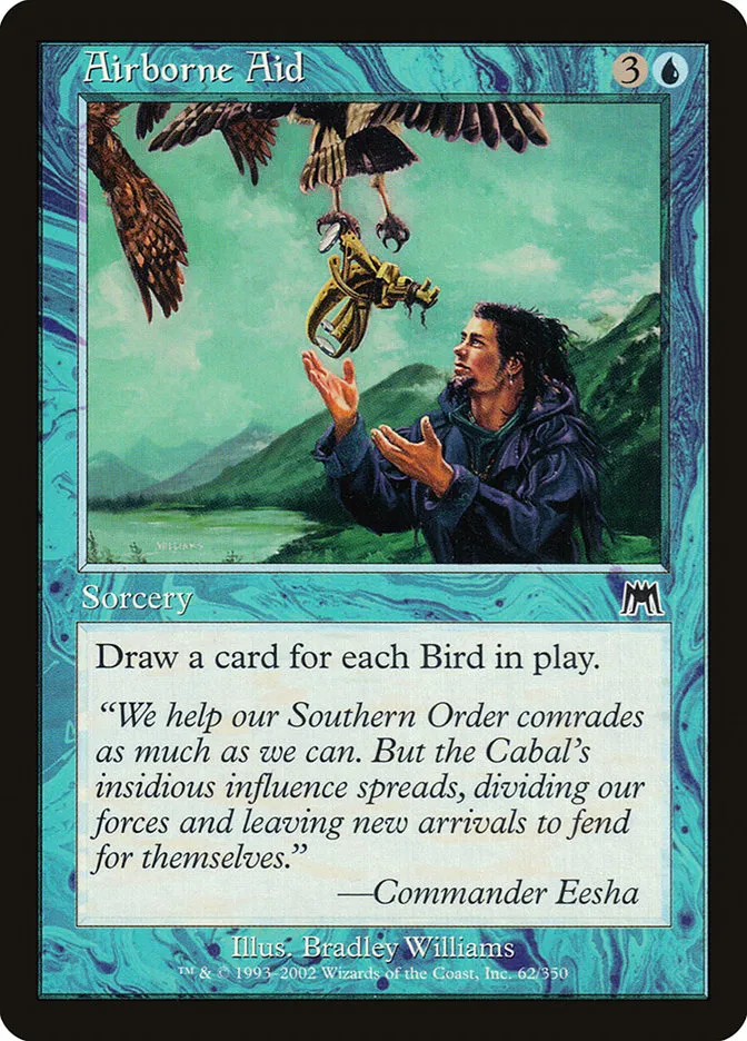 2002 Onslaught Airborne Aid common #62 common card image