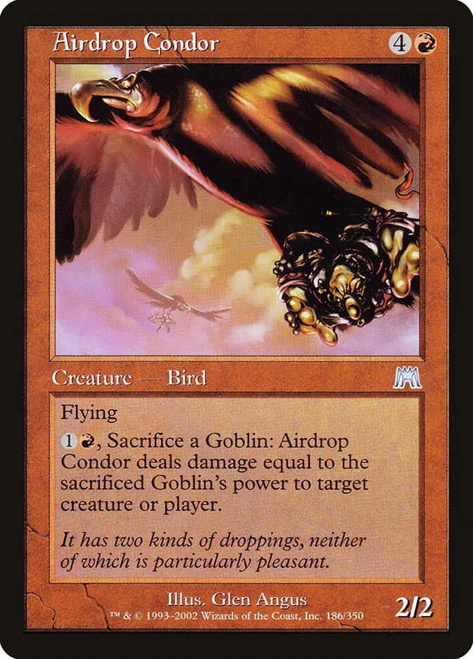 2002 Onslaught Airdrop Condor uncommon #186 uncommon card image