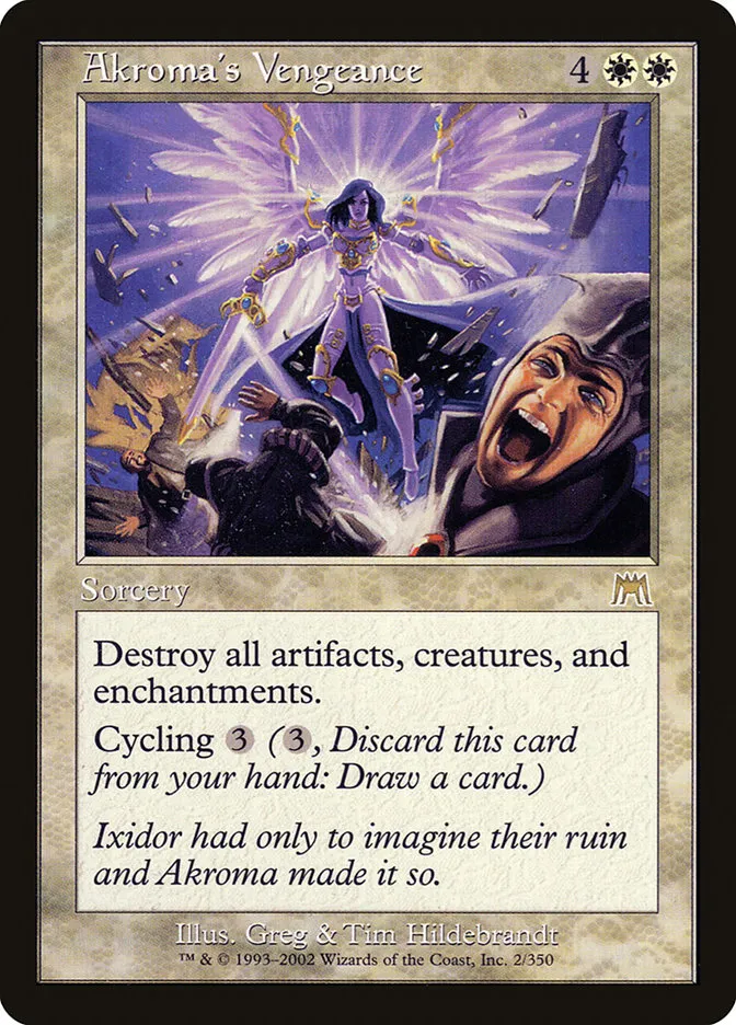 2002 Onslaught Akroma's Vengeance [Foil] rare #2 rare card image