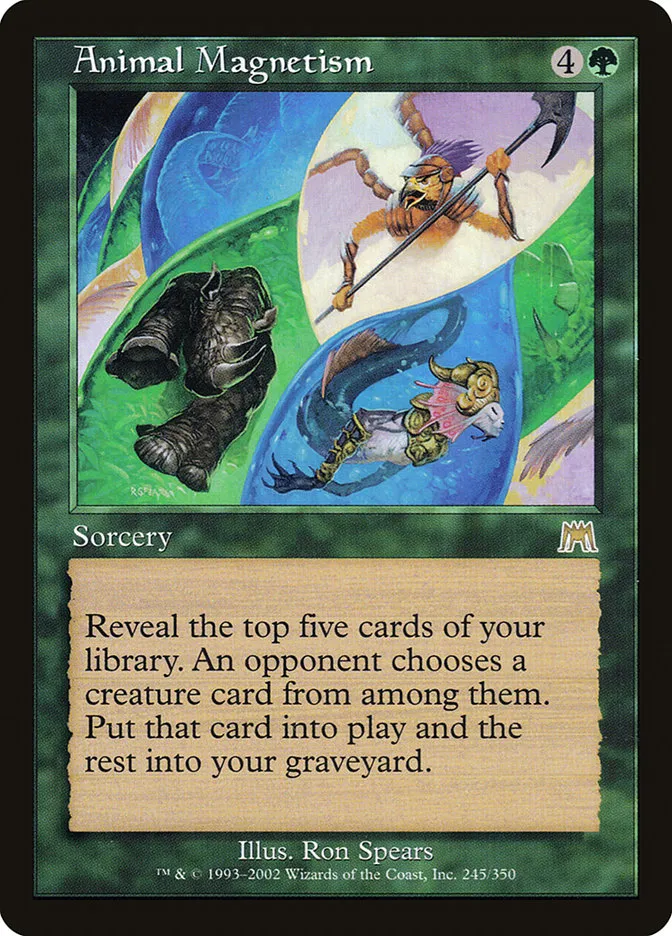 2002 Onslaught Animal Magnetism #245 rare card image