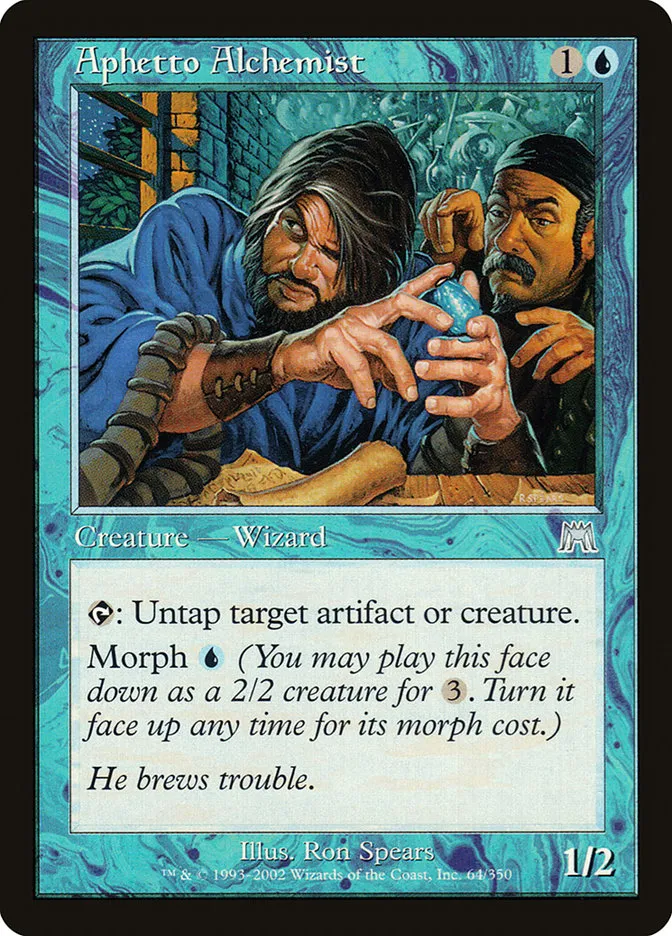 2002 Onslaught Aphetto Alchemist [Foil] uncommon #64 uncommon card image