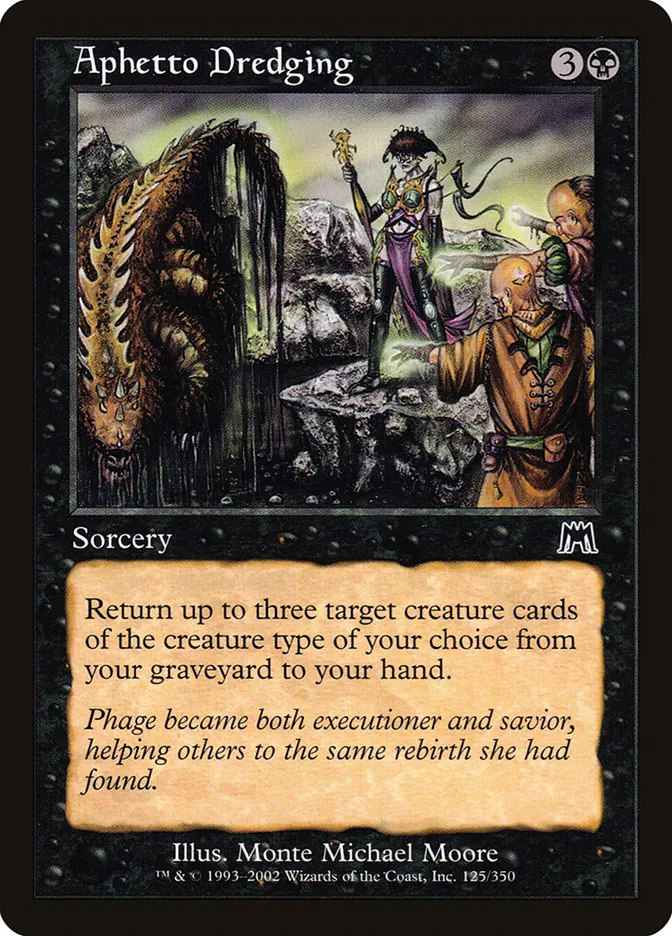 2002 Onslaught Aphetto Dredging common #125 common card image