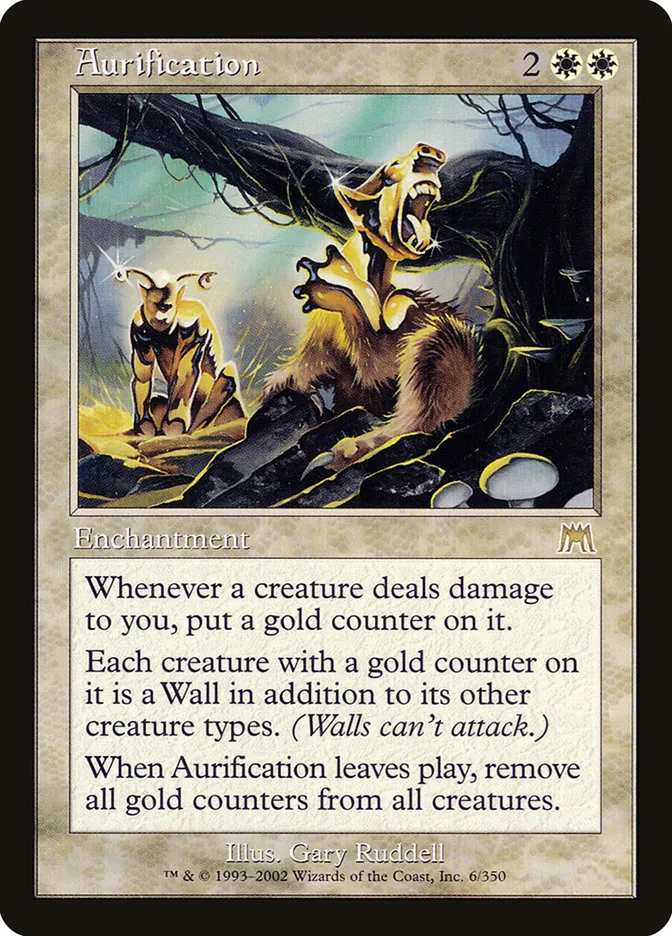 2002 Onslaught Aurification rare #6 rare card image