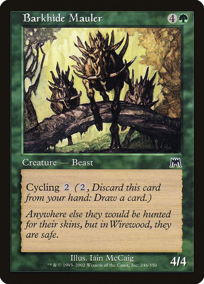 2002 Onslaught Barkhide Mauler common #246 common card image