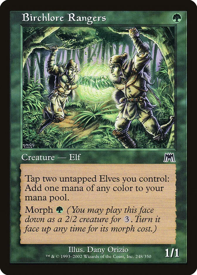 2002 Onslaught Birchlore Rangers common #248 common card image