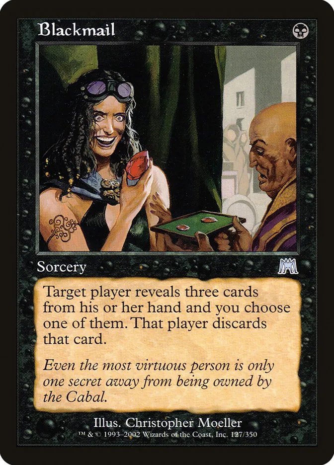 2002 Onslaught Blackmail uncommon #127 uncommon card image